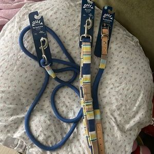 Never used leash and collar set